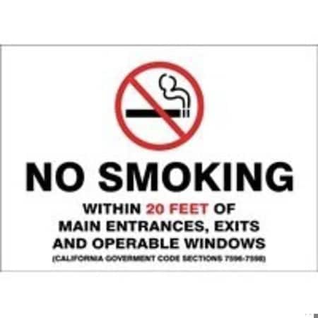 Accuform SMOKING CONTROL SIGN NO SMOKING WITHIN MSMK495XL